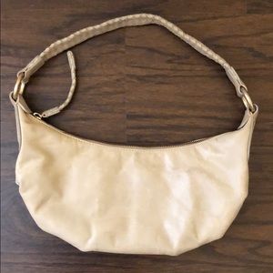 Sigrid Olsen Small Beige Leather Shoulder Bag
